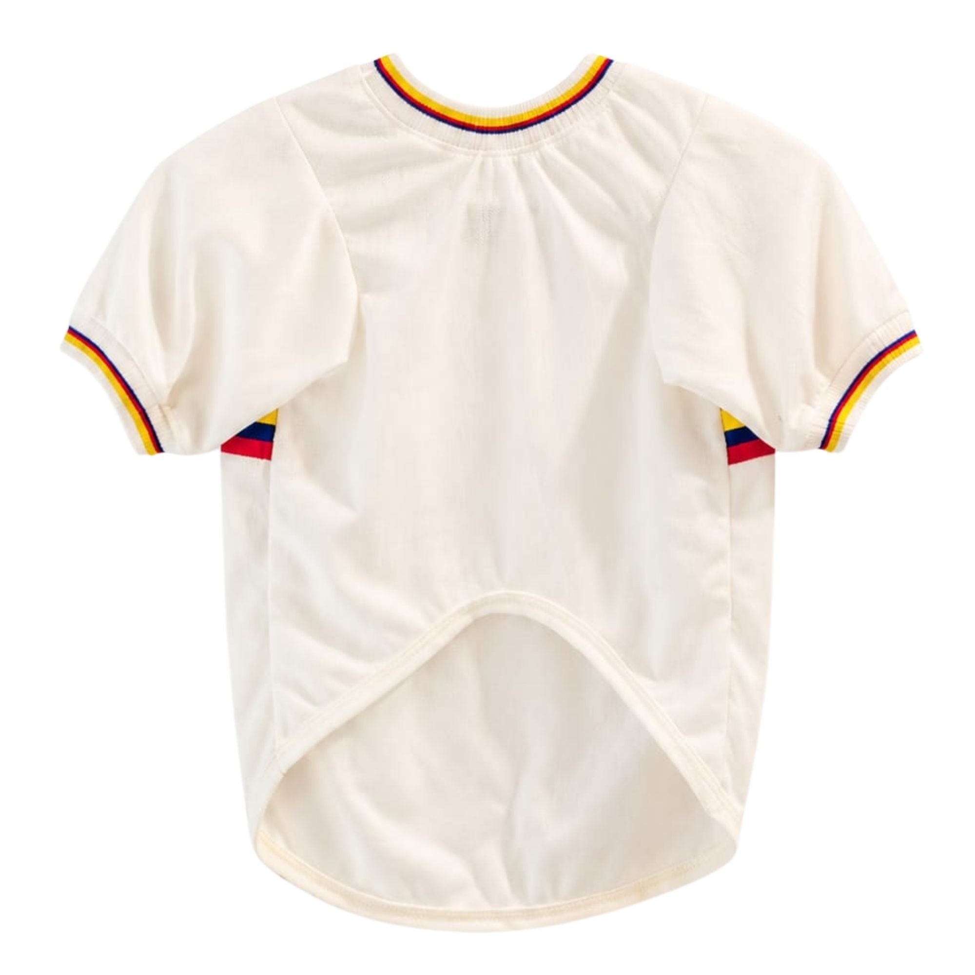 Camiseta para perros Selección Colombia Clásica BeagleBuddy® vista frontal.
