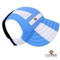 Gorra para perro Selección Argentina BeagleBuddy® con diseño deportivo azul y blanco.