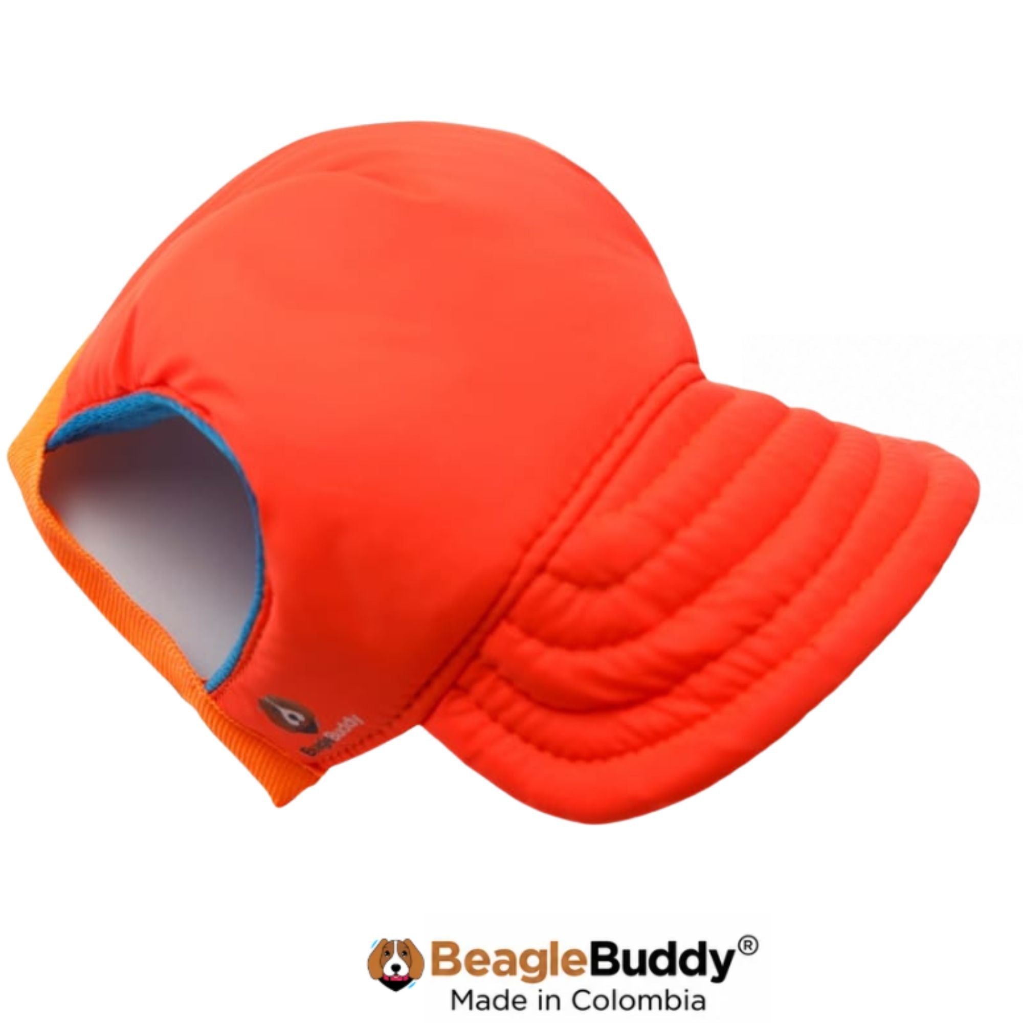 Gorra para perro BeagleBuddy® color naranja.