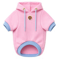 Buzo con capucha para perros BeagleBuddy® color rosado vista frontal.