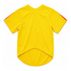 Camiseta para perro Selección Colombia BeagleBuddy® en poliéster suave y transpirable vista frontal.
