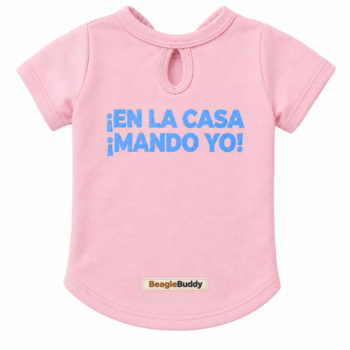 Camiseta Rosada MANDO YO