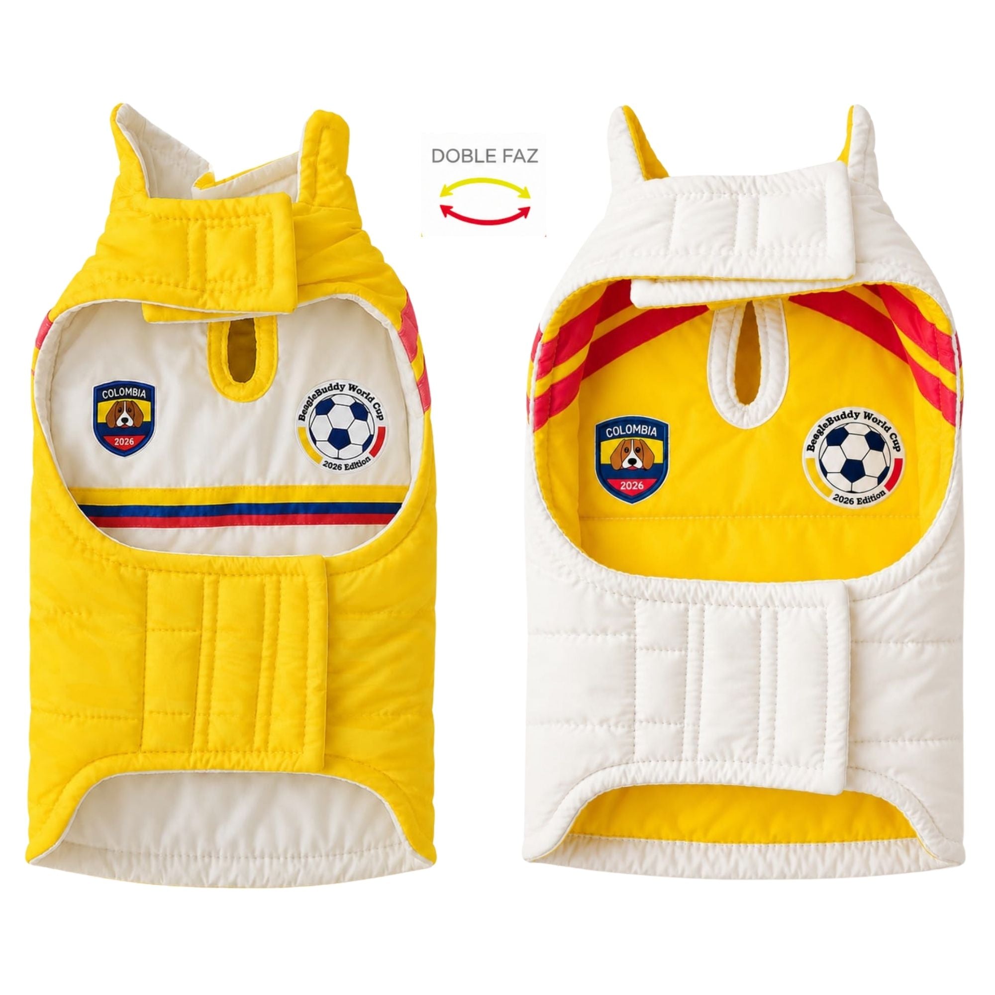 Chaleco impermeable doble faz para perros BeagleBuddy® seleccion Colombia vista frontal