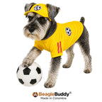 Schnauzer usando gorra y camiseta Selección Colombia BeagleBuddy®.