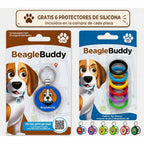 Empaque de la placa QR para perros BeagleBuddy con seis protectores de silicona