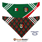 Pañoleta doble faz para perro BeagleBuddy® diseño Selección México.