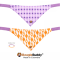Pañoleta doble faz para perro BeagleBuddy® diseño Bubble.