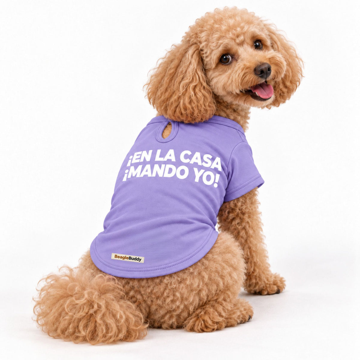 Camiseta lila MANDO YO