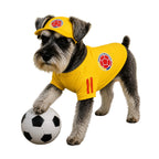 Perro usando camiseta Selección Colombia BeagleBuddy® en poliéster suave y transpirable.