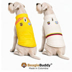 Perros usando chaleco impermeable doble faz BeagleBuddy® seleccion Colombia