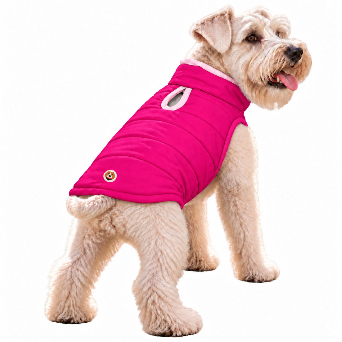 Chaleco para Perros Doble Faz Rosado/Fucsia