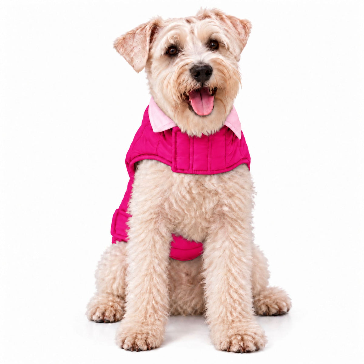 Chaleco para Perros Doble Faz Rosado/Fucsia