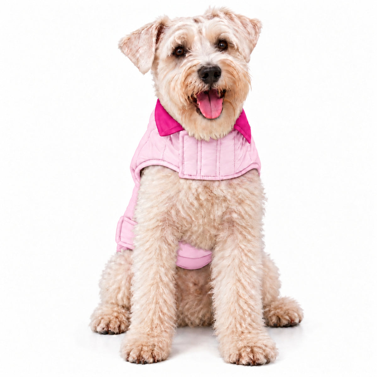Chaleco para Perros Doble Faz Rosado/Fucsia