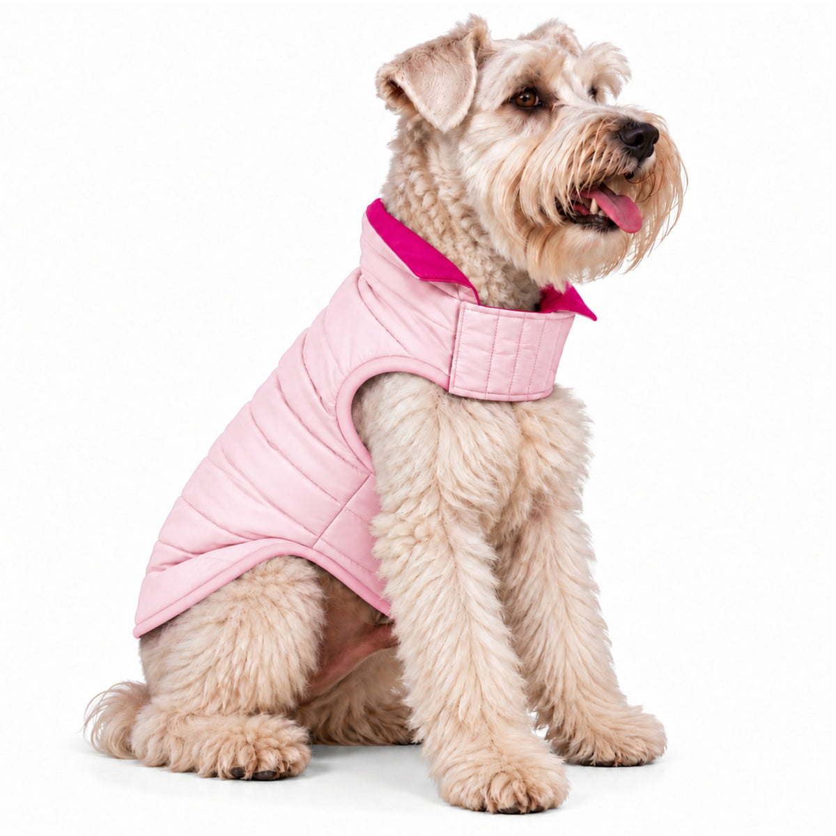 Chaleco para Perros Doble Faz Rosado/Fucsia