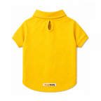 Polo para perros BeagleBuddy® color amarillo vista posterior.