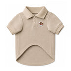 Polo para perros BeagleBuddy® color beige vista frontal.