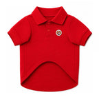 Polo para perros BeagleBuddy® color rojo vista frontal.