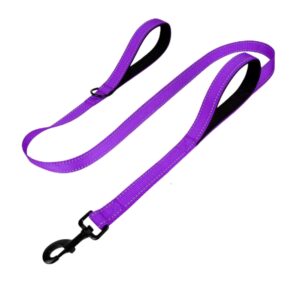 alt="Correa para perro reflectiva BeagleBuddy color morado, ideal para paseos seguros y cómodos."